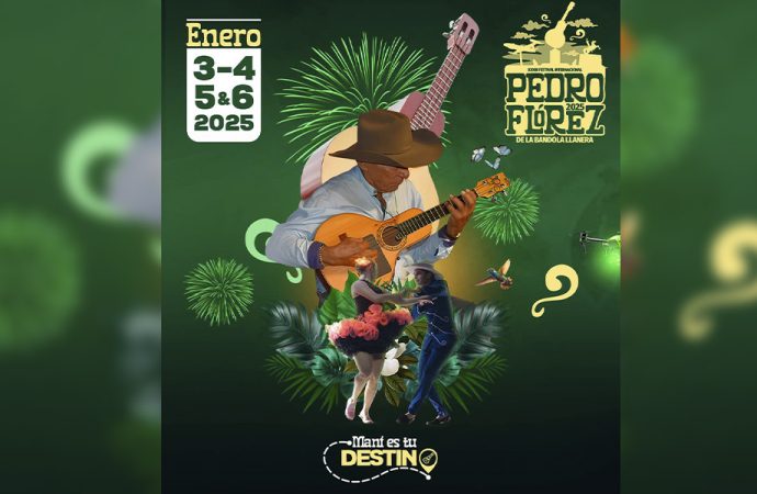 Conozca la agenda cultural del XXXIII Festival Internacional Pedro Flórez de la Bandola Llanera en Maní, Casanare